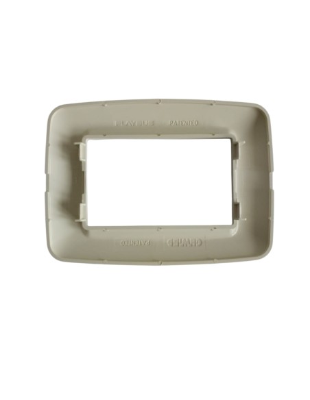 Gewiss gw32313 placca playbus young 3 posti  bianco perla